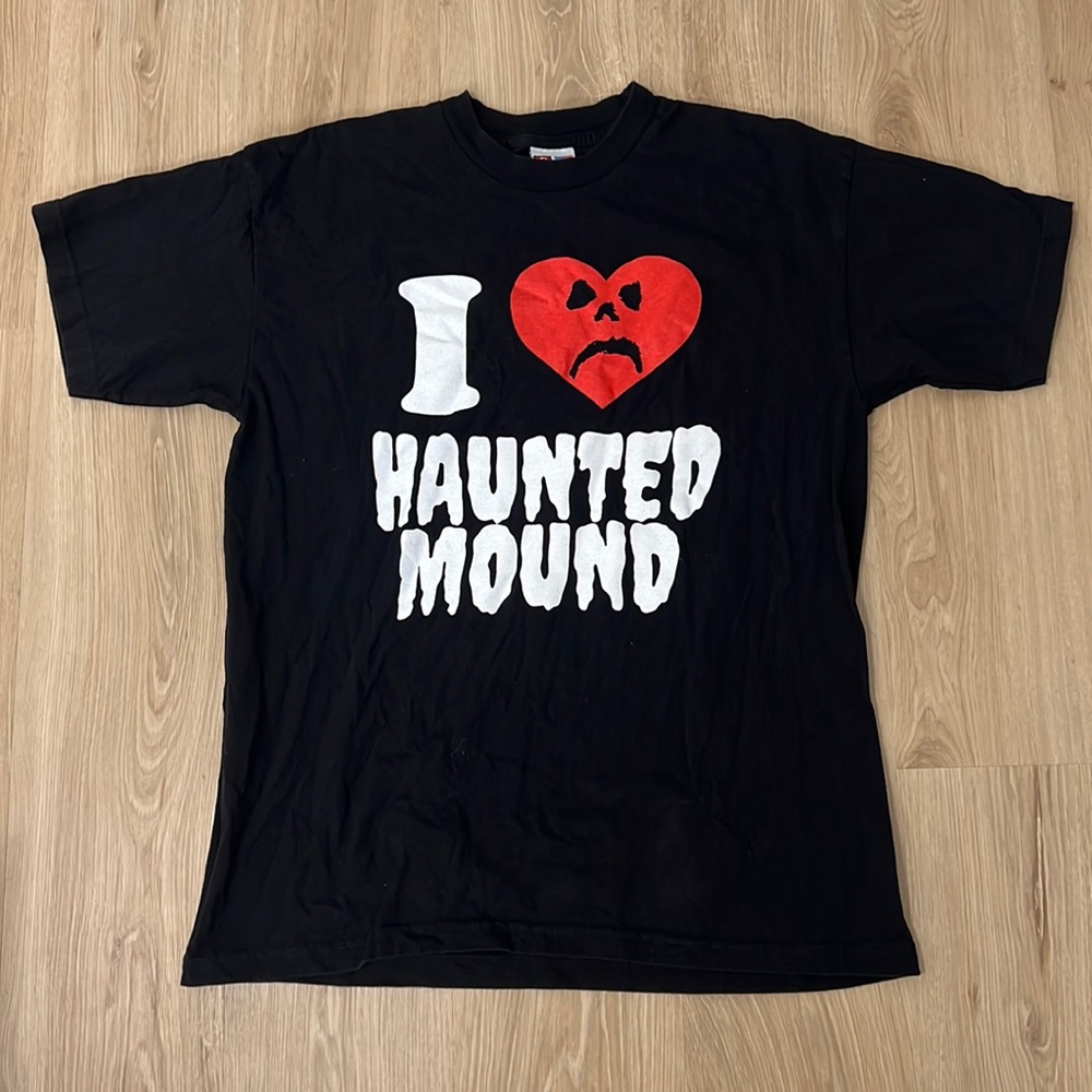 COPY - original authentic haunted mound shirt